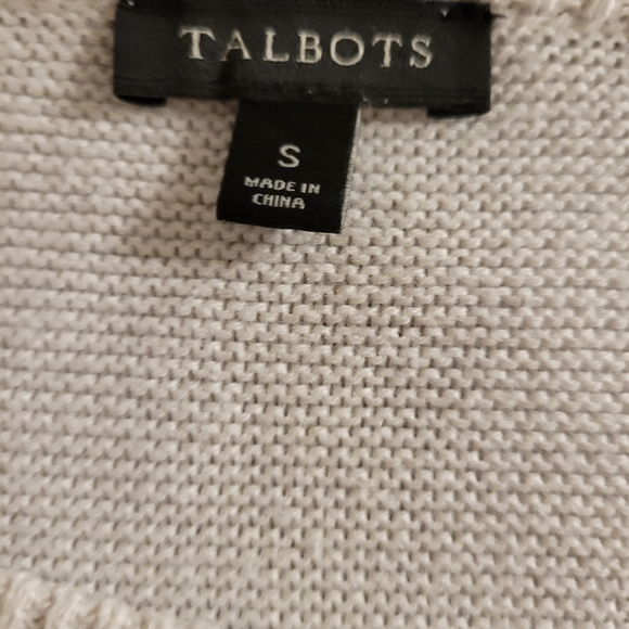 TALBOT Black And White Sweater Small Demure Classic - Picture 6 of 6
